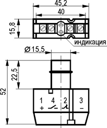 Габариты ISB T4P-32N-5-LZ
